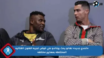 «تحدي جديد» نغانو يحث رونالدو على خوض تجربة الفنون القتالية المختلطة بمعايير مختلفة